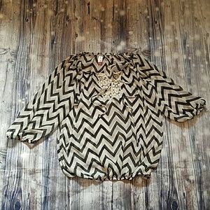 Black and cream dress shirt